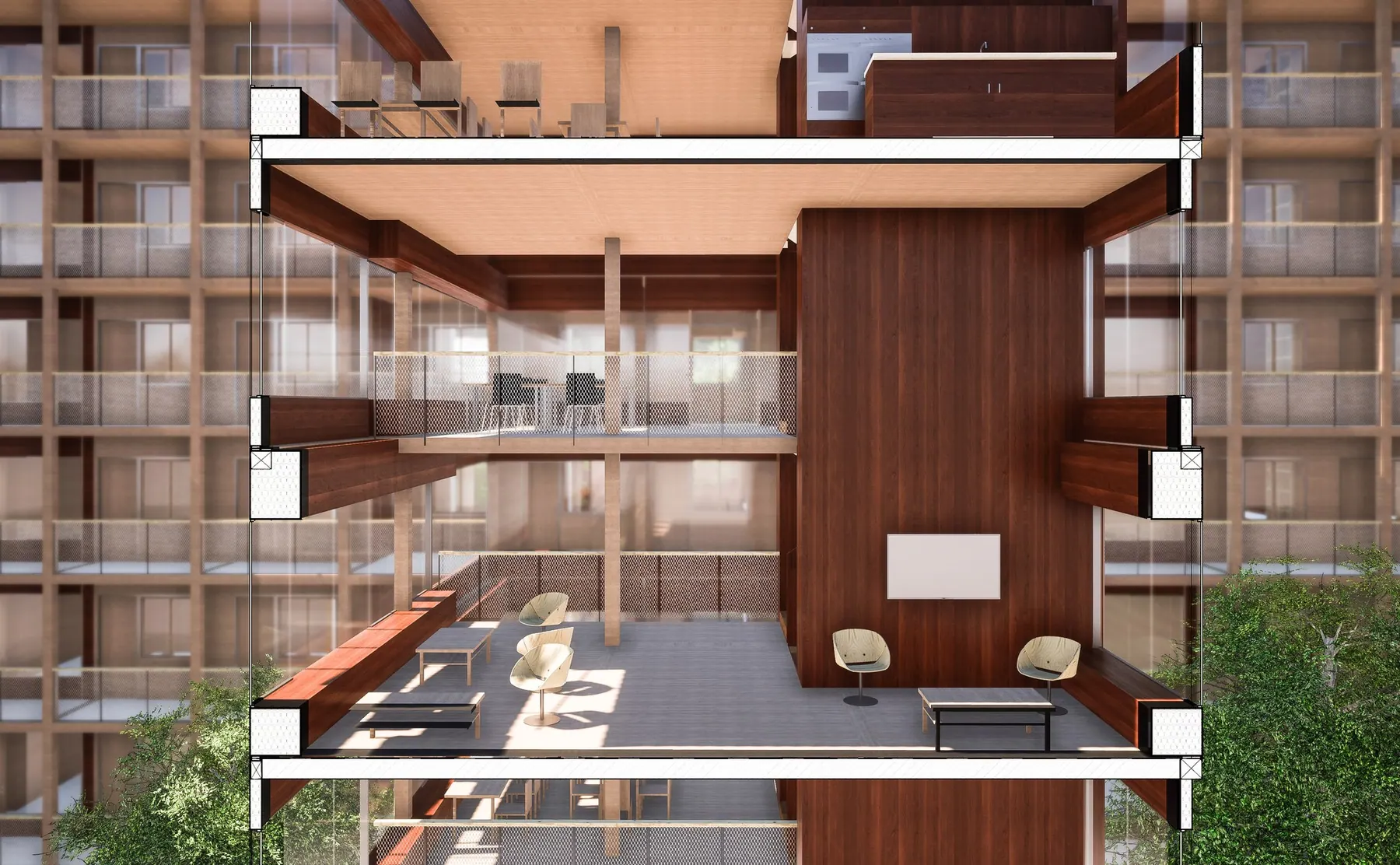 Un foyer en double hauteur