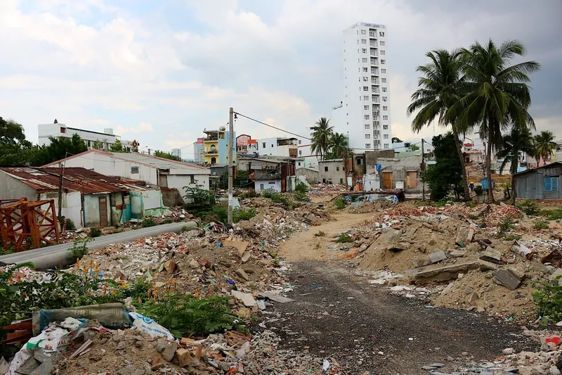Nha Trang · Cồn Tân Lập, terrain en démolition